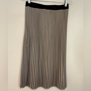 M&S Collection Brown Mix pleated plaid midi skirt UK SZ 8 (U.S. SZ 4-6/SM)